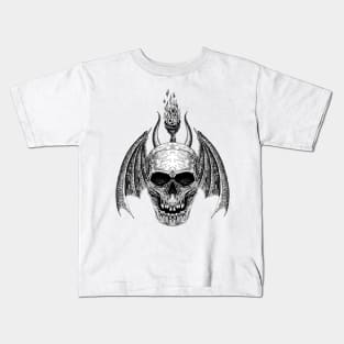 skull drawing Kids T-Shirt